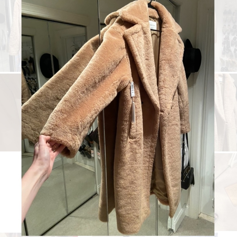 Babaton wool teddy coat - Picture 4 of 16